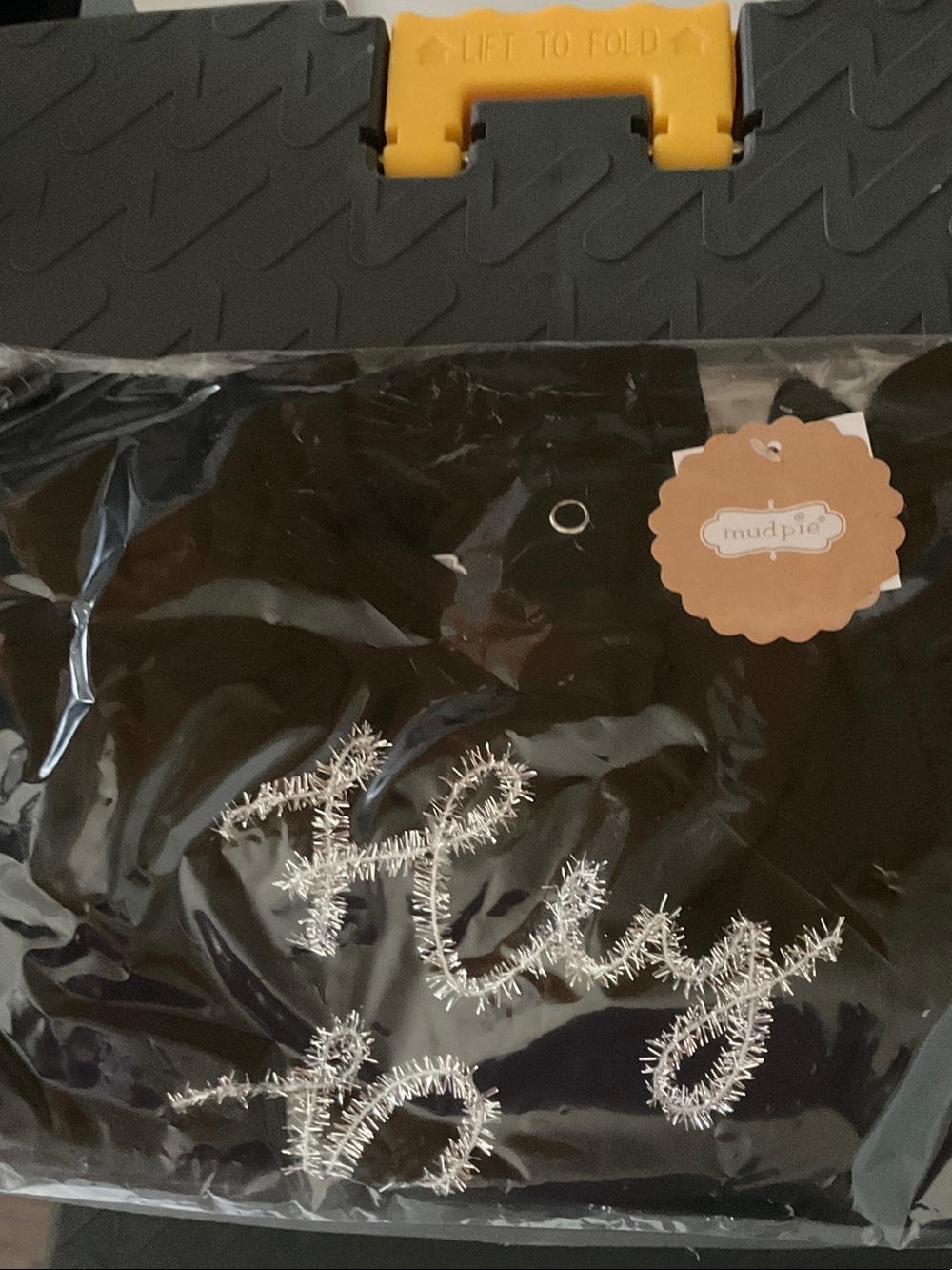 Mud Pie Black 'Hey Boo' Ruffle Long-Sleeve Baby Bodysuit - Picture 2 of 3